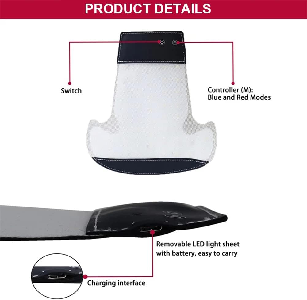 قبعة نمو الشعر باضاءة LED من ار ار-واي ار ال، قبعة علاج بالضوء الاحمر لنمو الشعر، قبعة بالاشعة تحت الحمراء لمكافحة تساقط الشعر مع 48 مصباح LED لفروة الرأس